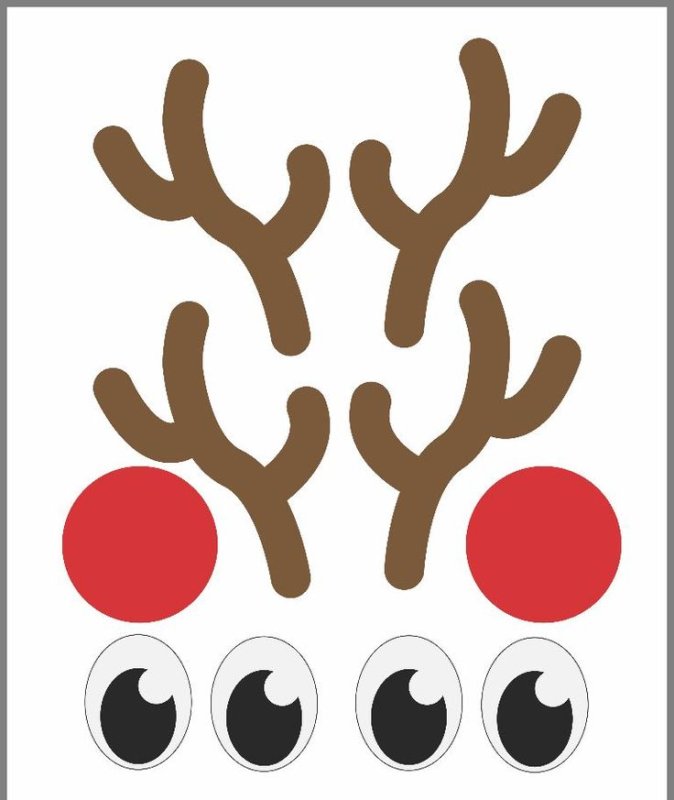 Рога оленя для аппликации