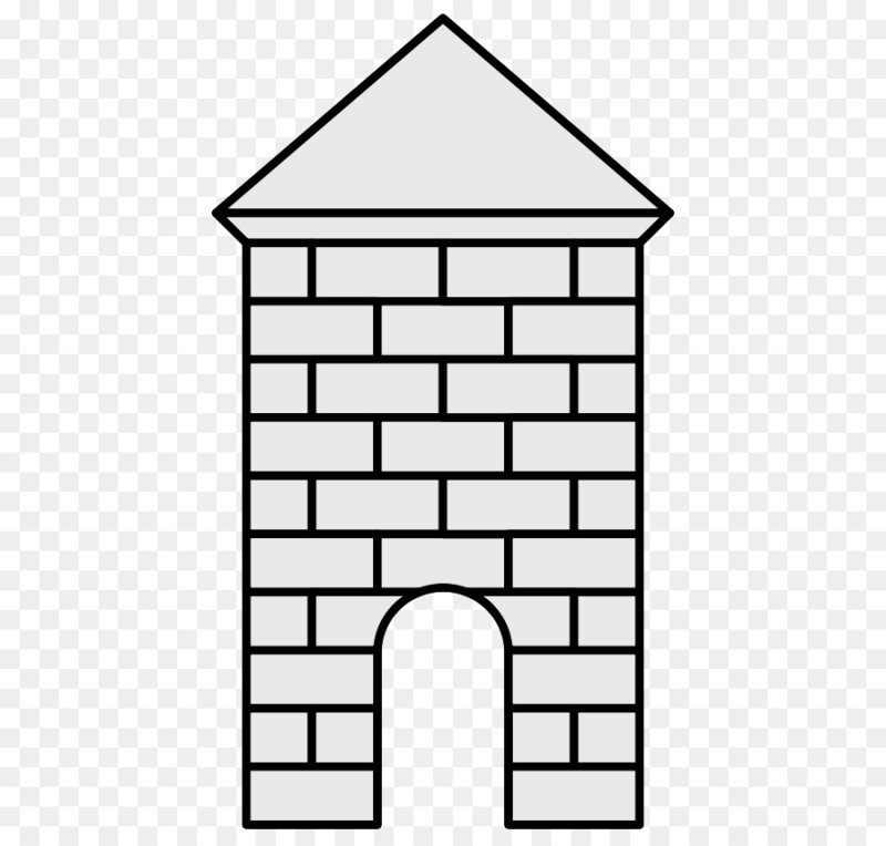 Нарисованный кирпичный домик