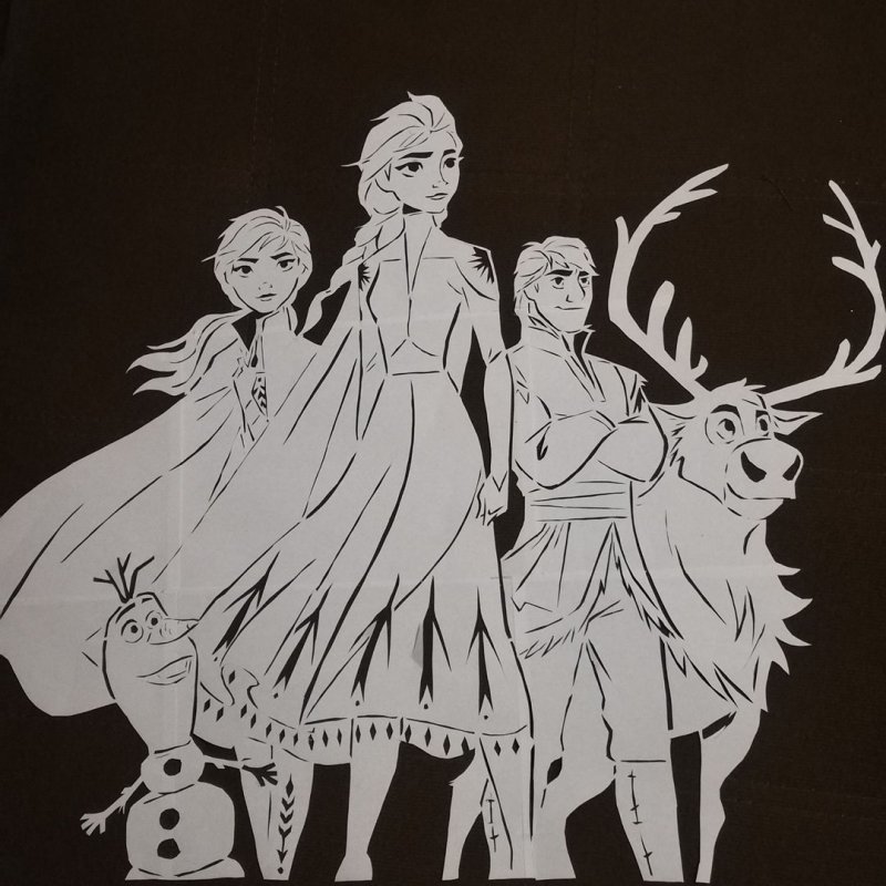 Вырезалка на окно Холодное сердце