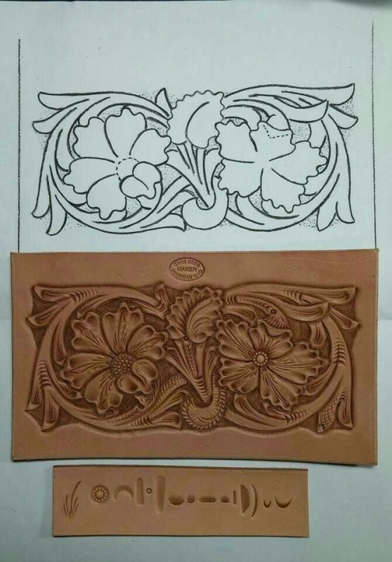 Тиснение Шеридан на коже эскизы