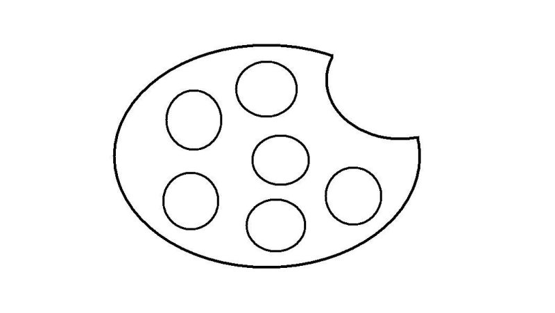 Палитра раскраска для детей