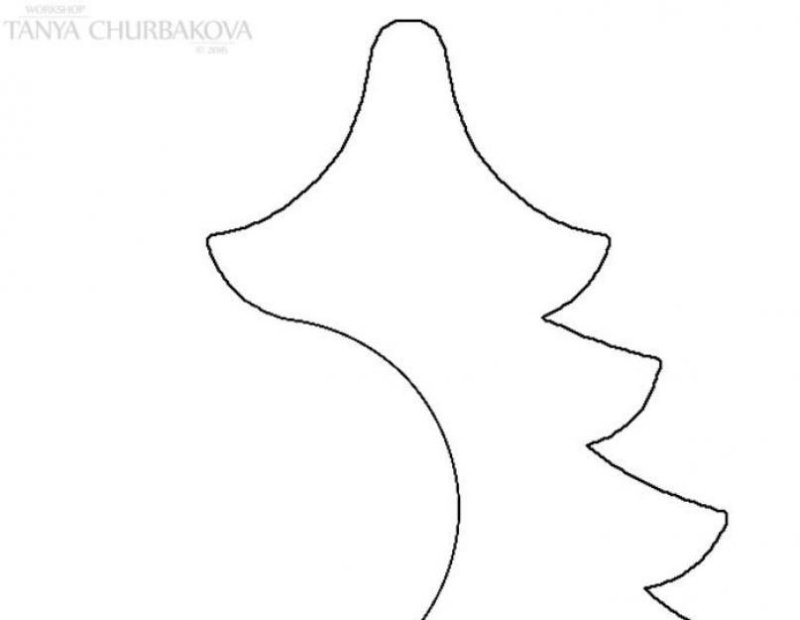 Трафарет елки из картона