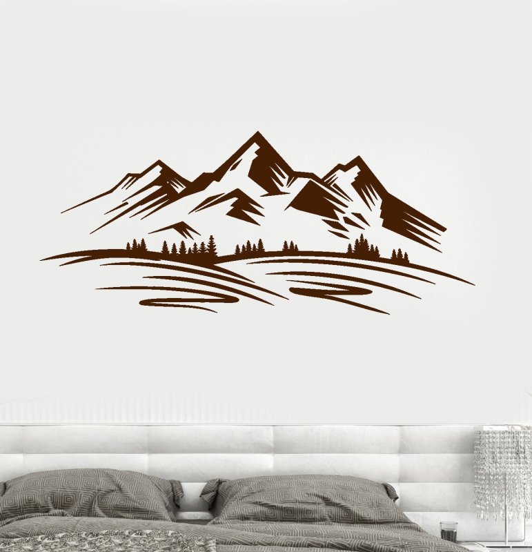 Роспись стен горы