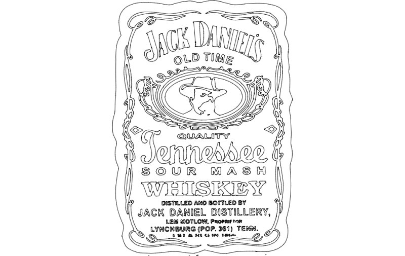 Jack Daniels наклейка