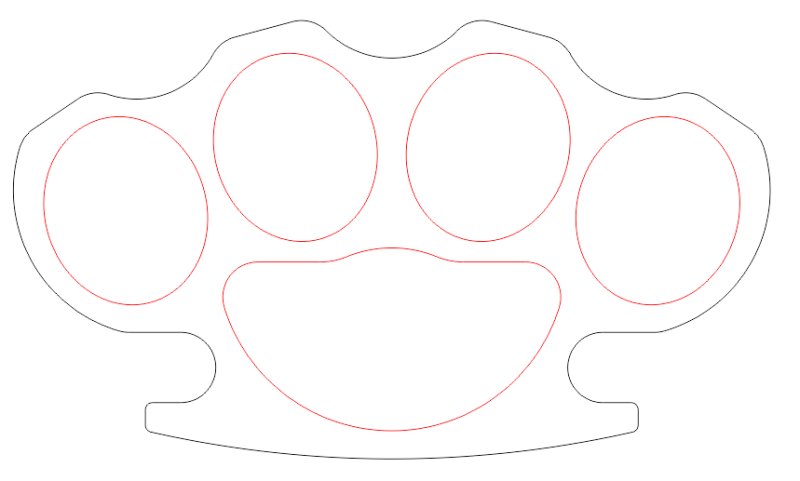 Трафарет кастета