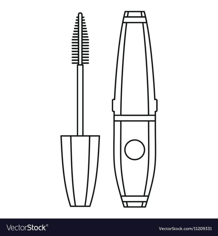 Раскраска косметика тушь