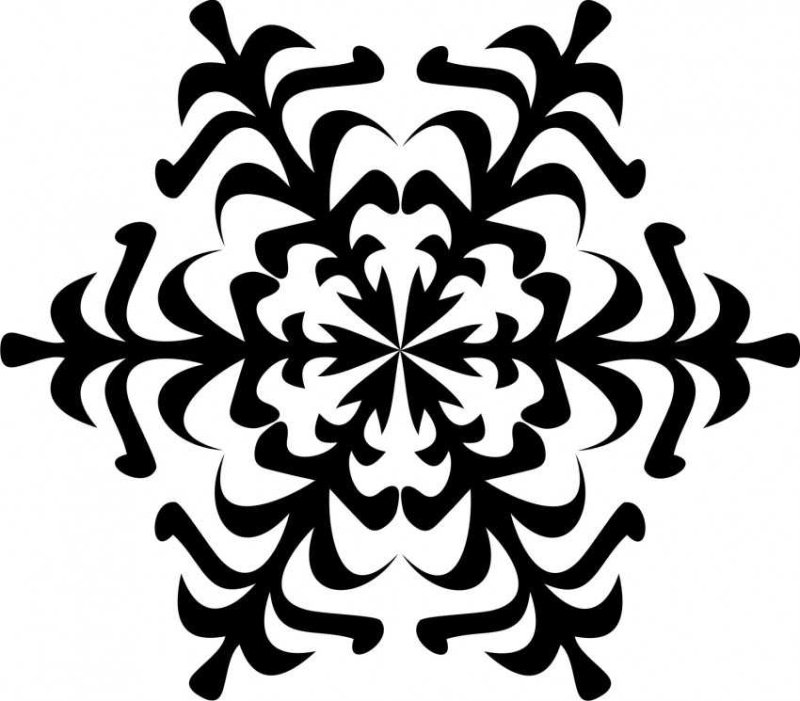 Трафарет «снежинки»