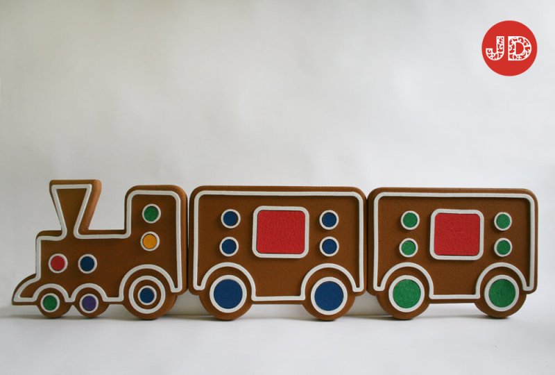 Пряник паровозик с вагончиками