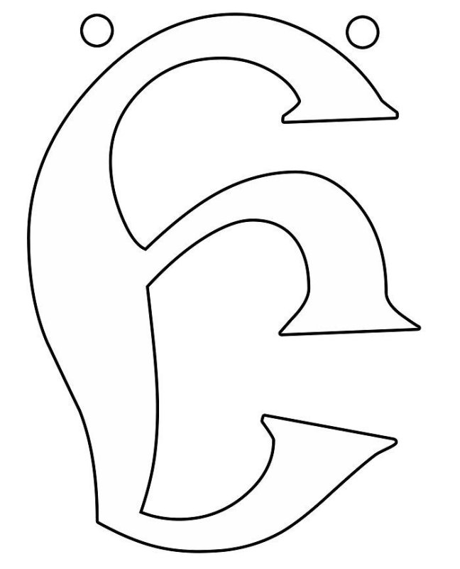 Буквы трафарет для вырезания красивые