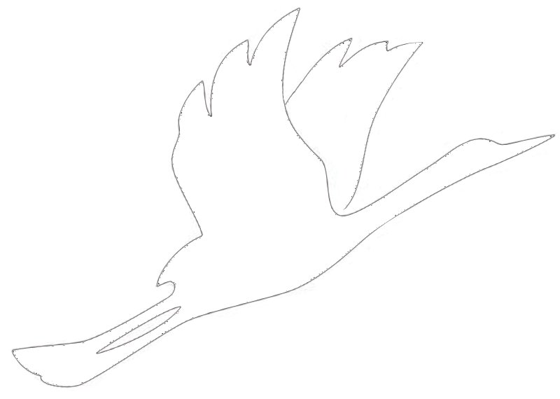 Журавли на окна трафареты