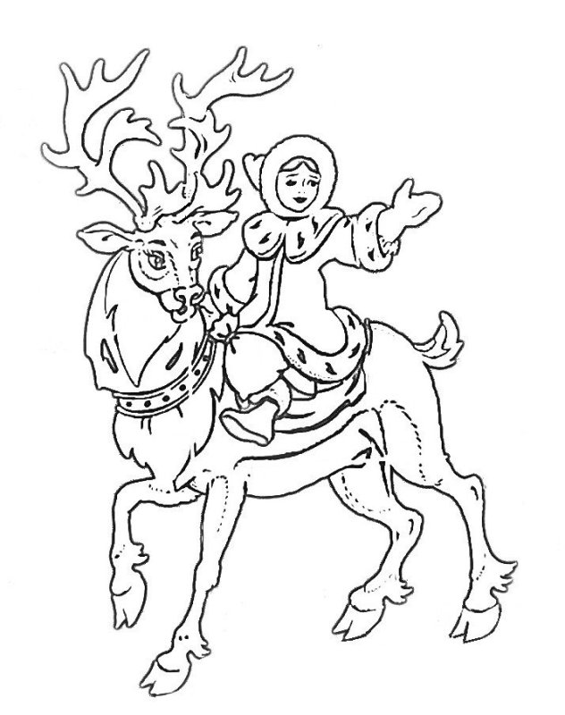 Новогодние трафареты Снежная Королева