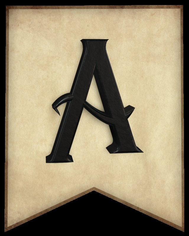 Русский алфавит в стиле Гарри Поттера