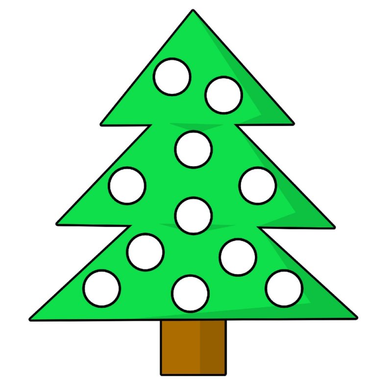 Пластилиновые заплатки елка