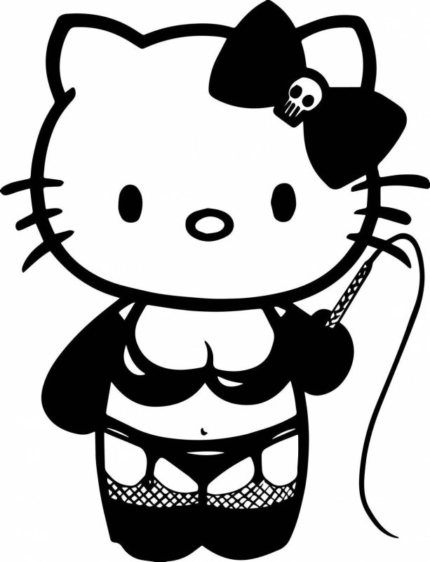 Хелло Китти черная