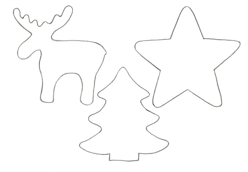 Трафареты для имбирных пряников на новый год