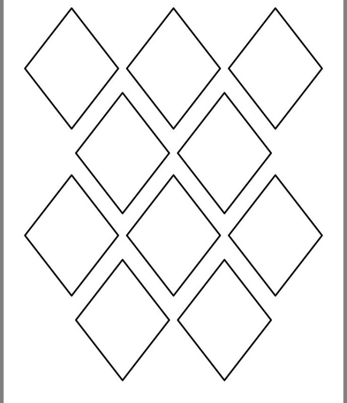 Трафарет квадратики