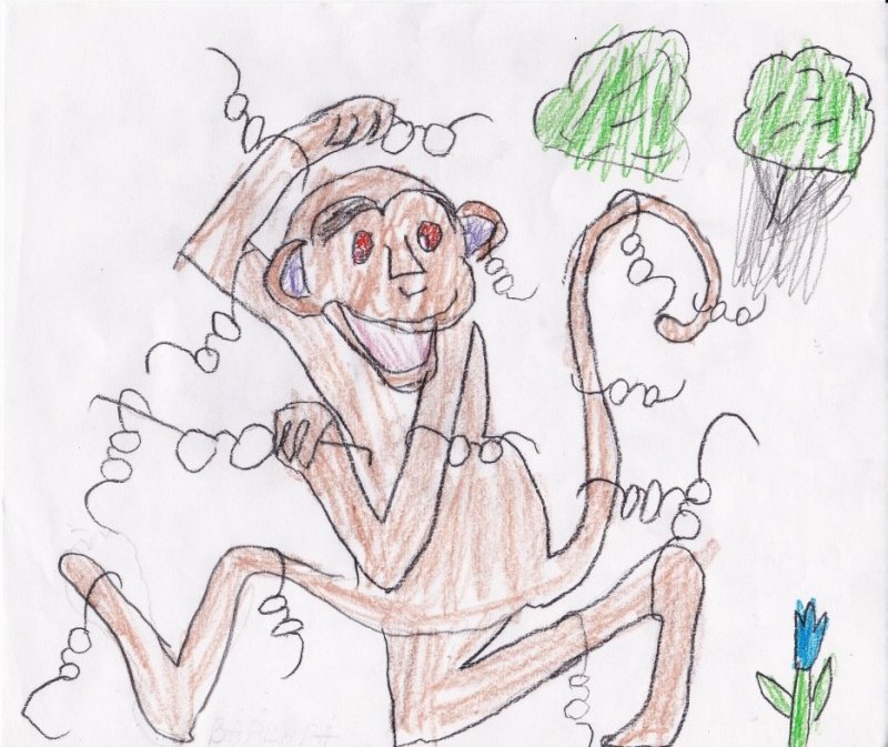 Рисунок к басне Крылова мартышка и очки