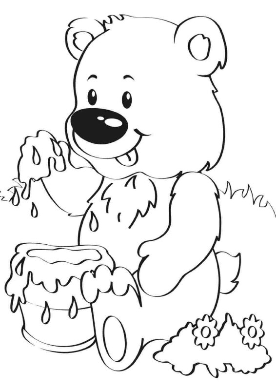 Раскраска "мишки"