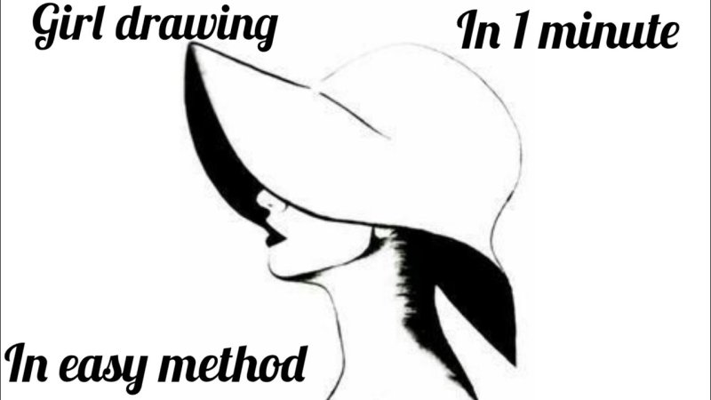 Дама в шляпе силуэт