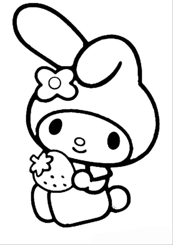 Китти раскраска для детей