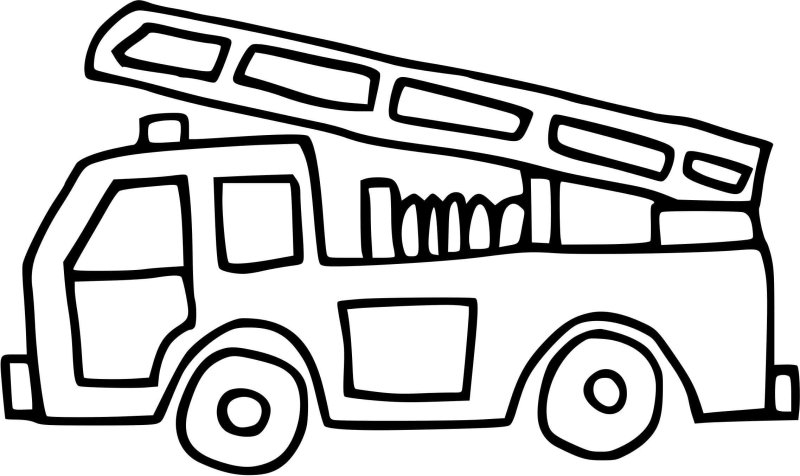 Раскраска пожарная машина