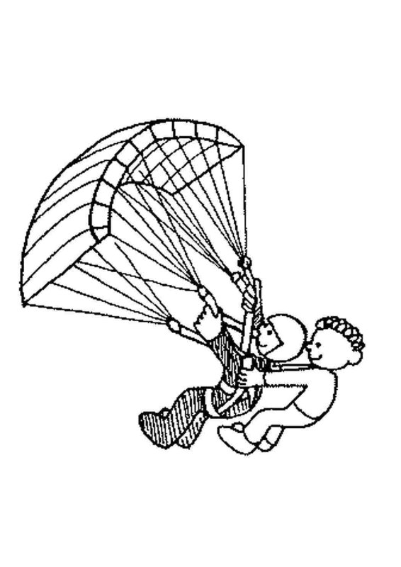 Парашютист рисунок