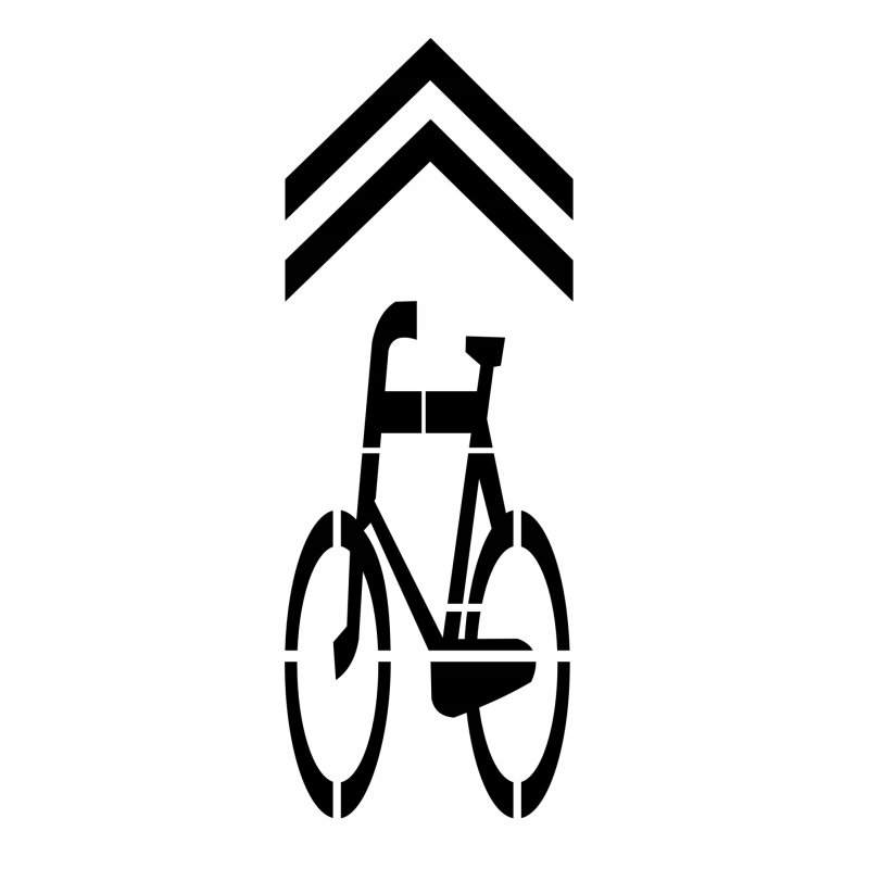 Трафарет велосипедная дорожка