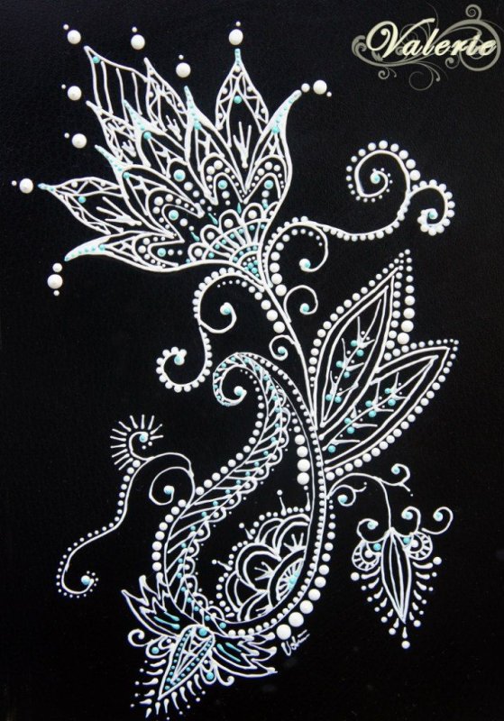 Точечная роспись орнамент