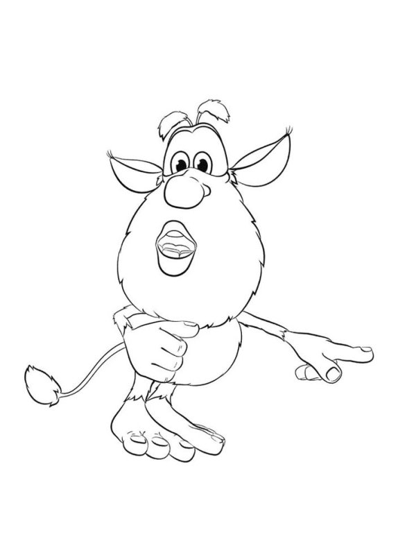 Разукрашка Буба