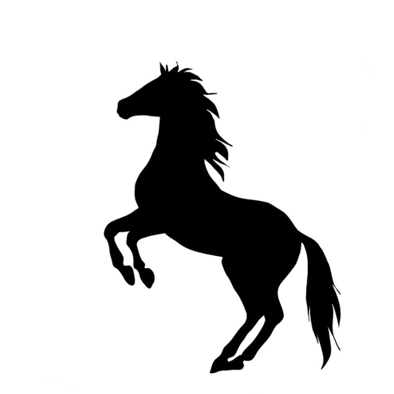 Силуэт лошади