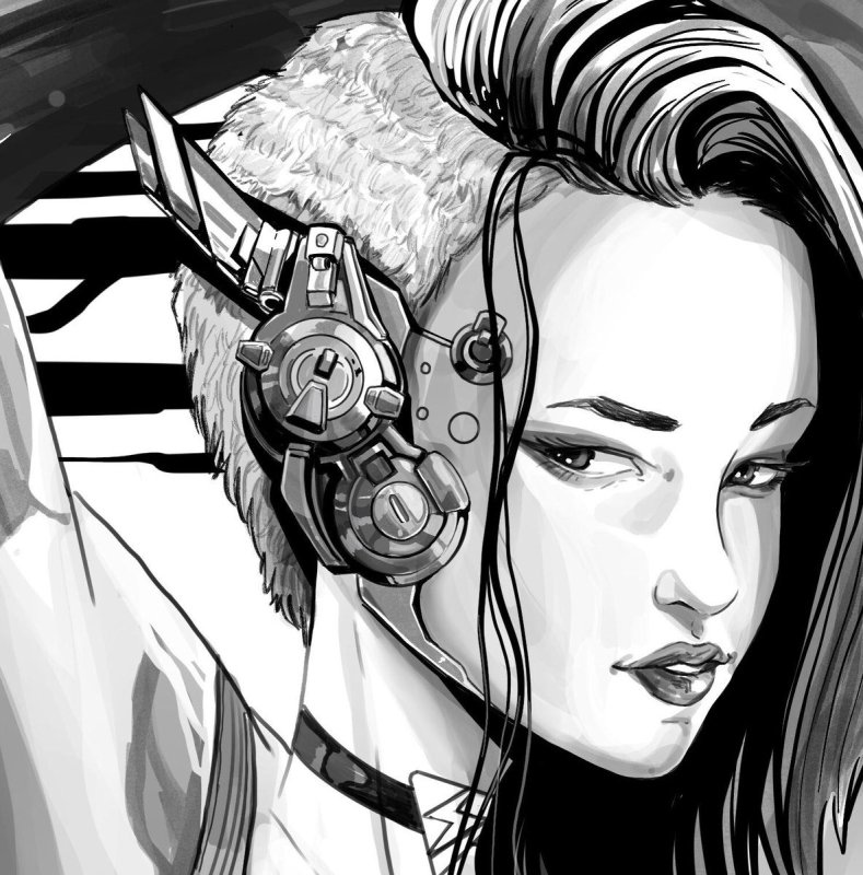 Тату киберпанк эскизы