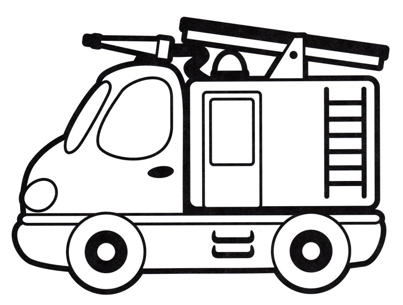 Раскраска для малышей. Машинки
