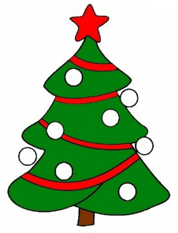 Елка рисование пальчиками