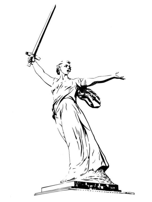 Монумент Родина мать в Волгограде