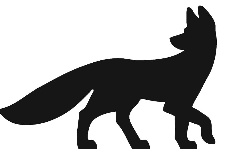 Трафарет лисы