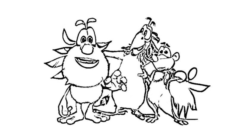 Рисунки для раскрашивания Буба