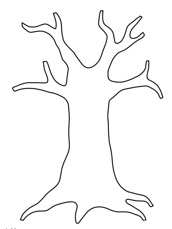 Трафарет "дерево"
