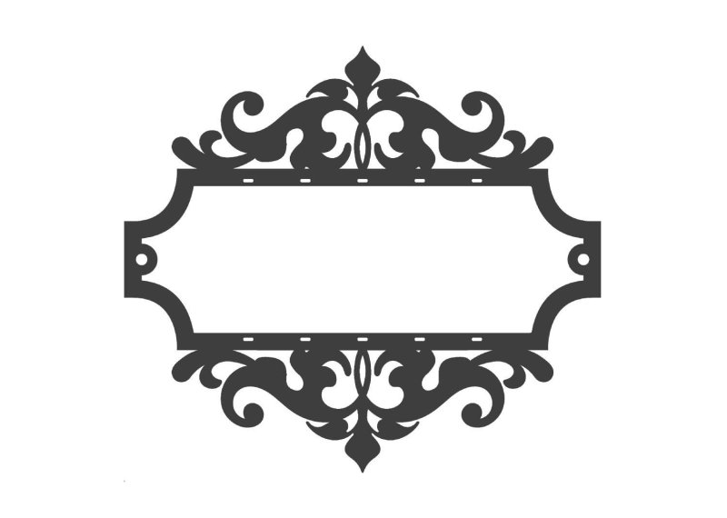 Фигурная табличка