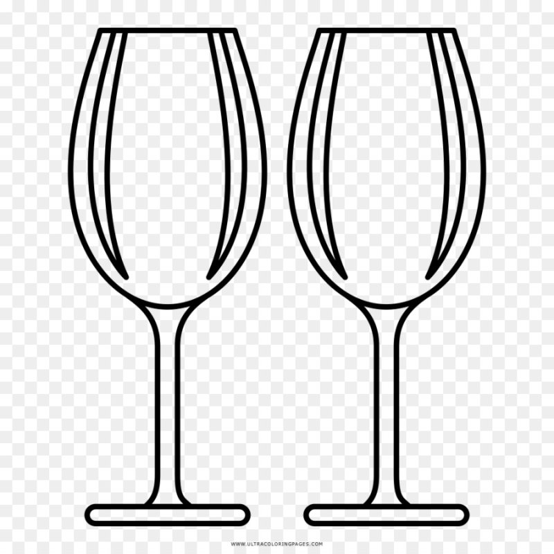 Раскраска бокал