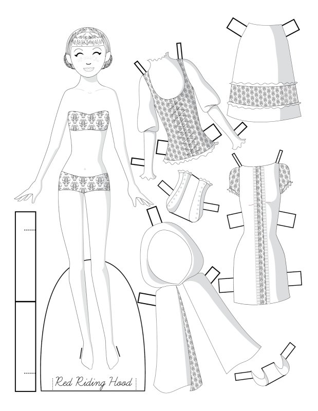 Бумажные куклы с одеждой