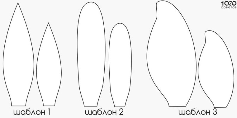 Ушки зайца шаблон