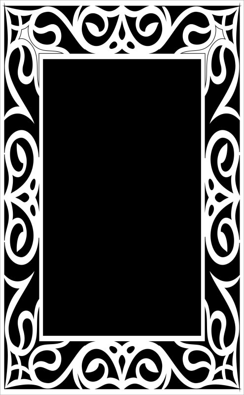 Зеркало трафарет