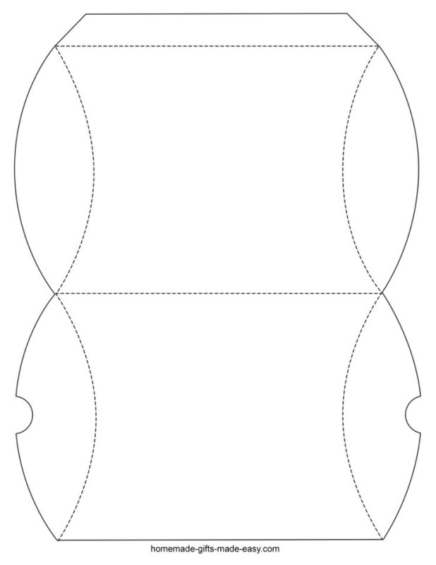Трафарет коробочки для подарка