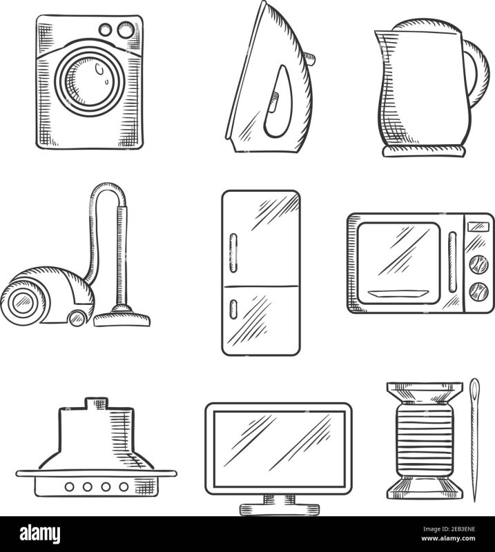 Рисование электрические приборы