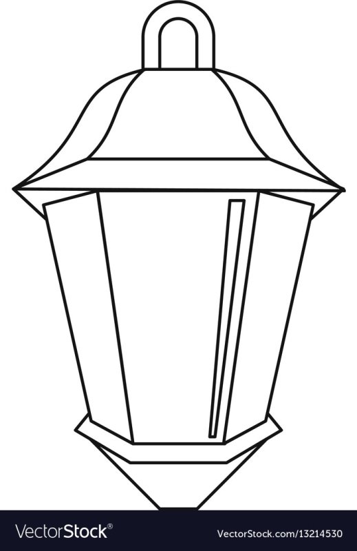 Фонарь раскраска для детей