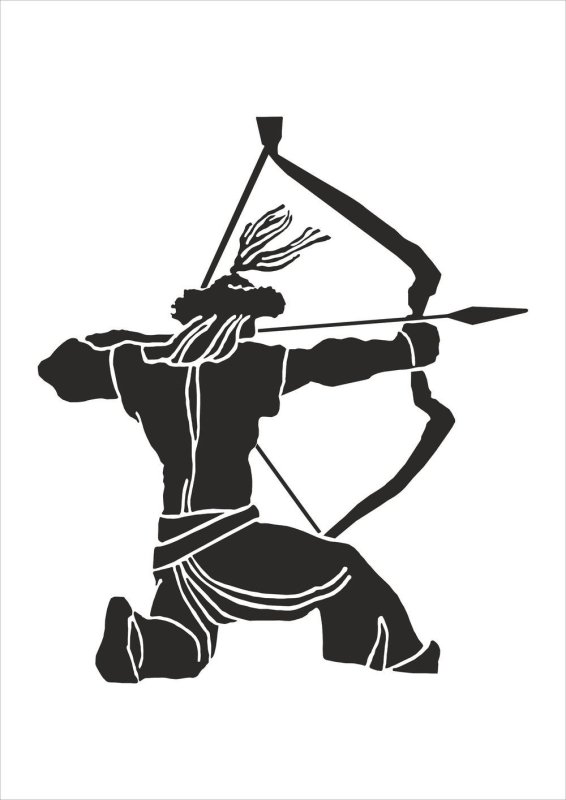 Лучник силуэт