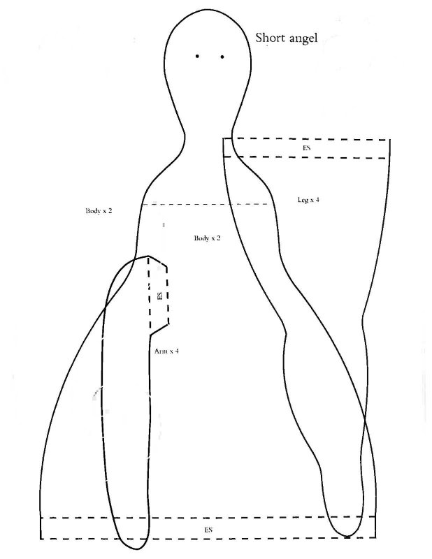Кукла Тильда сплюшка выкройка