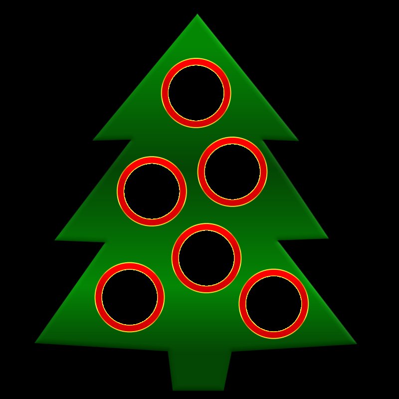 Елочка шаблон