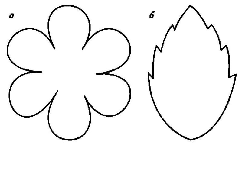 Цветы трафарет для вырезания