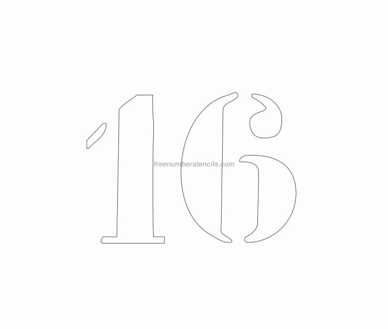 Трафарет "цифры"